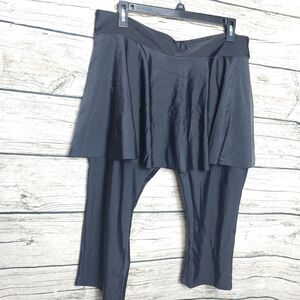 Seagoo curvy black shorts with capris womens size XXL active exercise